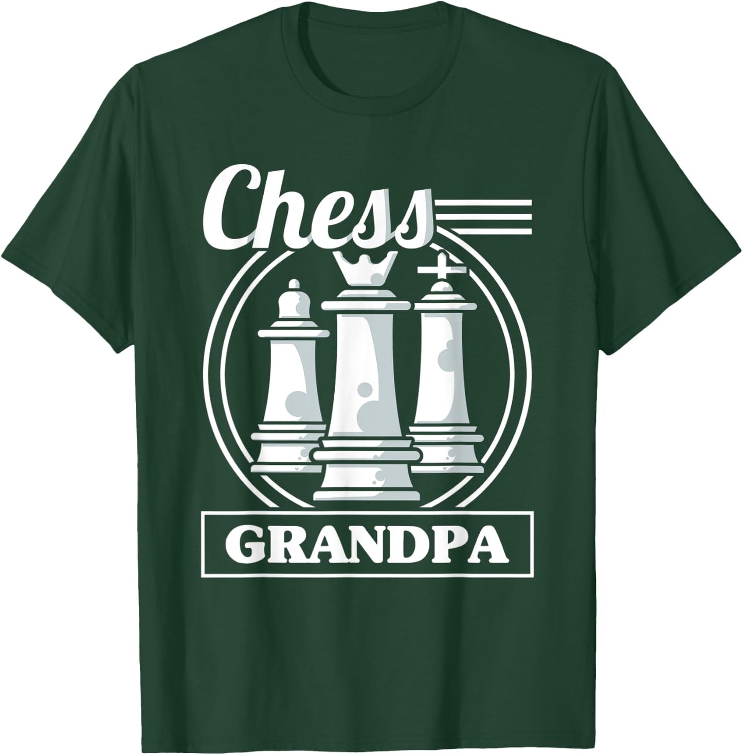 Chess Grandpa Chess Grandfather Funny Chess Player T-Shirt - T-Shirt | Forest