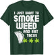 Smoke Weed Eat Tacos Funny Cinco De Mayo Cannabis 420 Stoner T-Shirt - T-Shirt | Forest