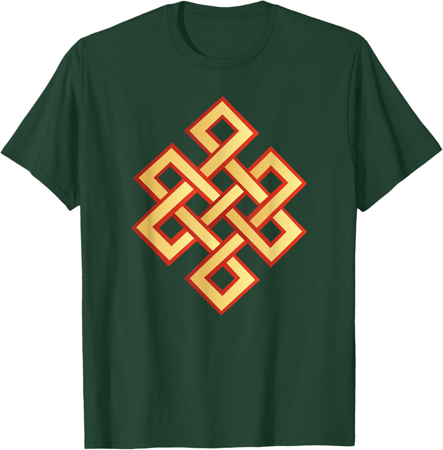 Endless Knot Eternal Knot Buddhism Jainism Wisdom Cycle T-Shirt - T-Shirt | Forest