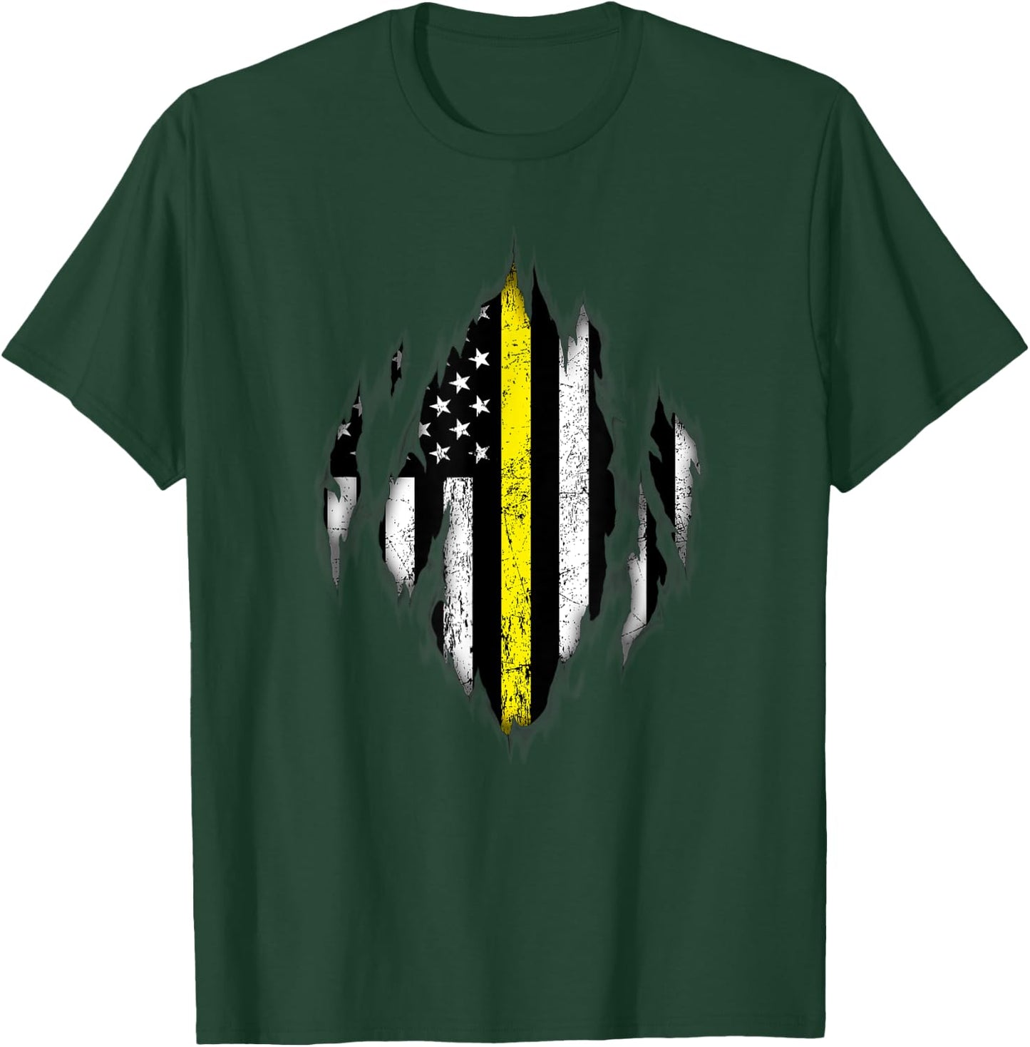 Thin Yellow Line - Tow Lives Matter T-Shirt - T-Shirt | Forest