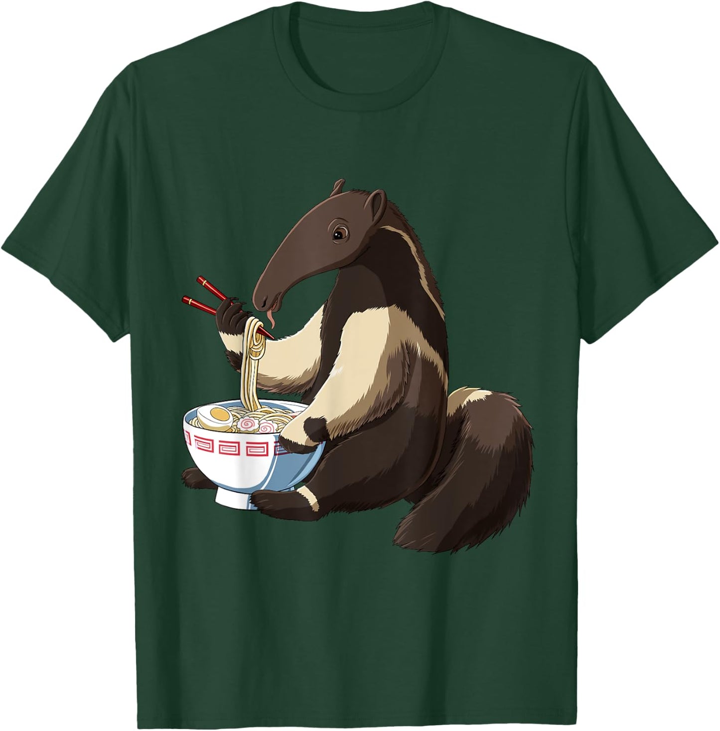 Funny Anteater Gifts Anime Cartoon Anteater , Black, Small T-Shirt - T-Shirt | Forest
