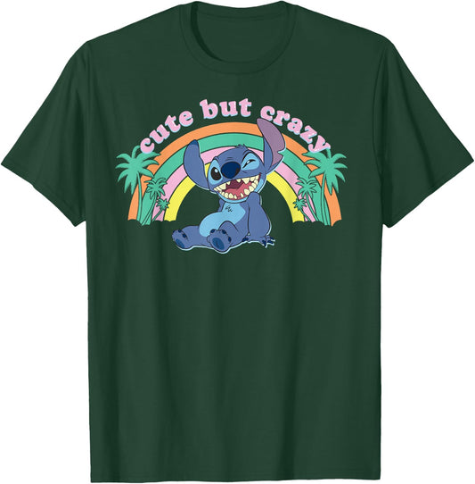 Disney Lilo & Stitch Cute But Crazy Stitch T-Shirt - T-Shirt | Forest
