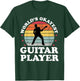 Retro Worlds Okayest Guitar Player Guitarist Funny Musician T-Shirt - T-Shirt | Forest