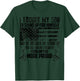 Cool I Taught My Son To Stand | Funny US Army Parents Gift T-Shirt - T-Shirt | Forest