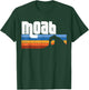 Moab Utah UT Arches Canyonlands National Park Retro Sunset T-Shirt - T-Shirt | Forest