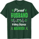 proud Husband kidney disease warrior awareness ribbon green T-Shirt - T-Shirt | Forest