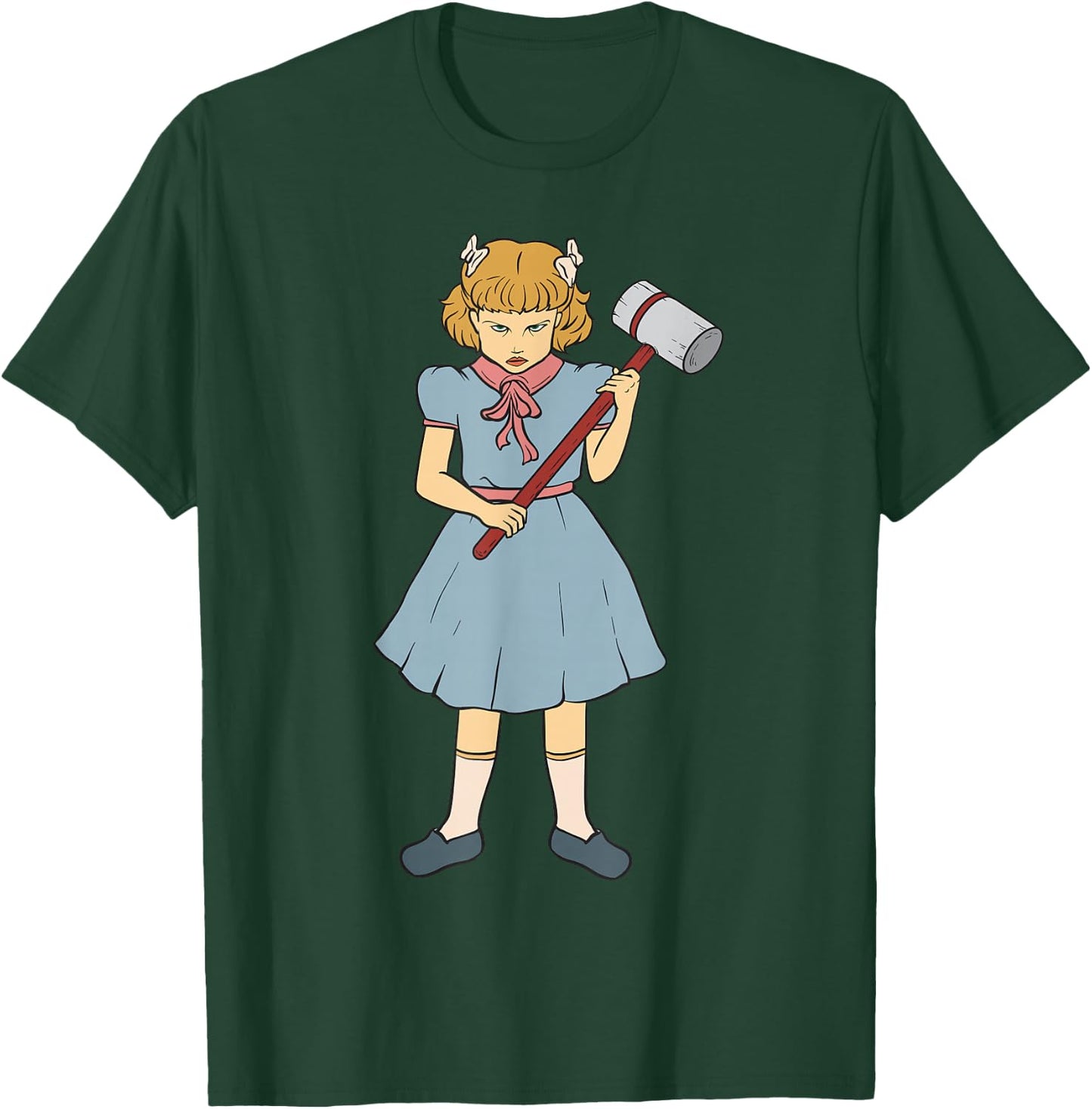 Hammer Girl - Clementine - Gothic Punk Rock Goth Horror Fan T-Shirt - T-Shirt | Forest