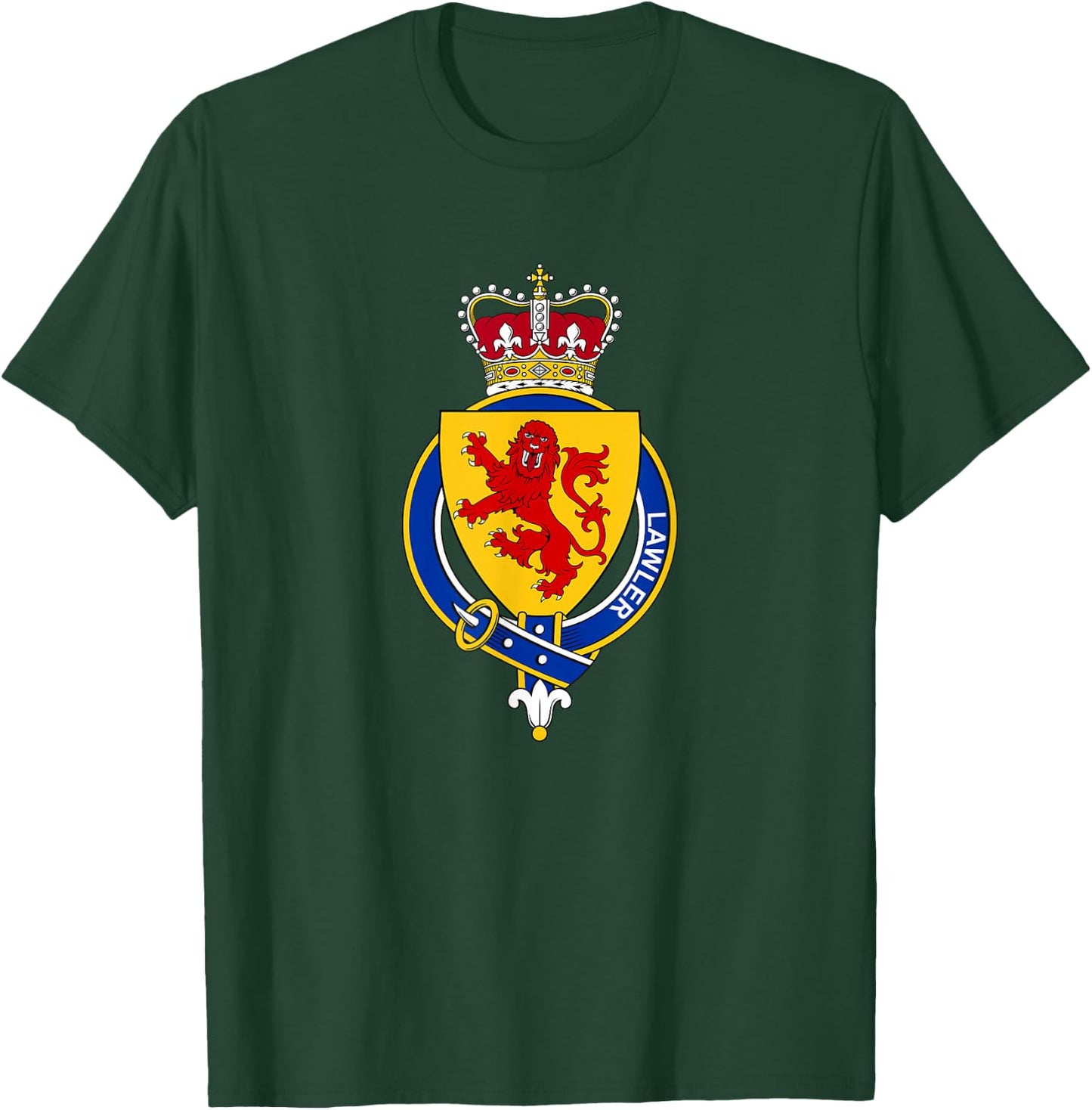 Lawler Coat of Arms - Family Crest T-Shirt - T-Shirt | Forest