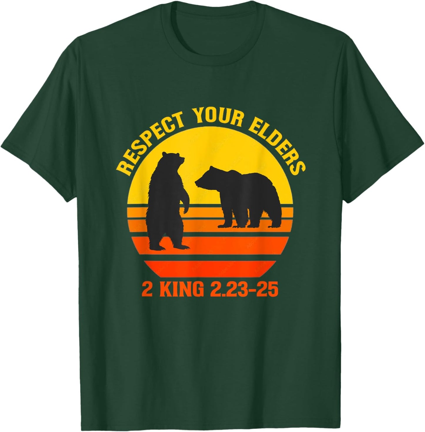Respect Your Elders Bears shirt For Man And Women T-Shirt - T-Shirt | Forest