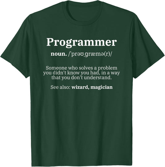 Definition Programmer Meaning - Computer Science & Coding Small T-Shirt - T-Shirt | Forest