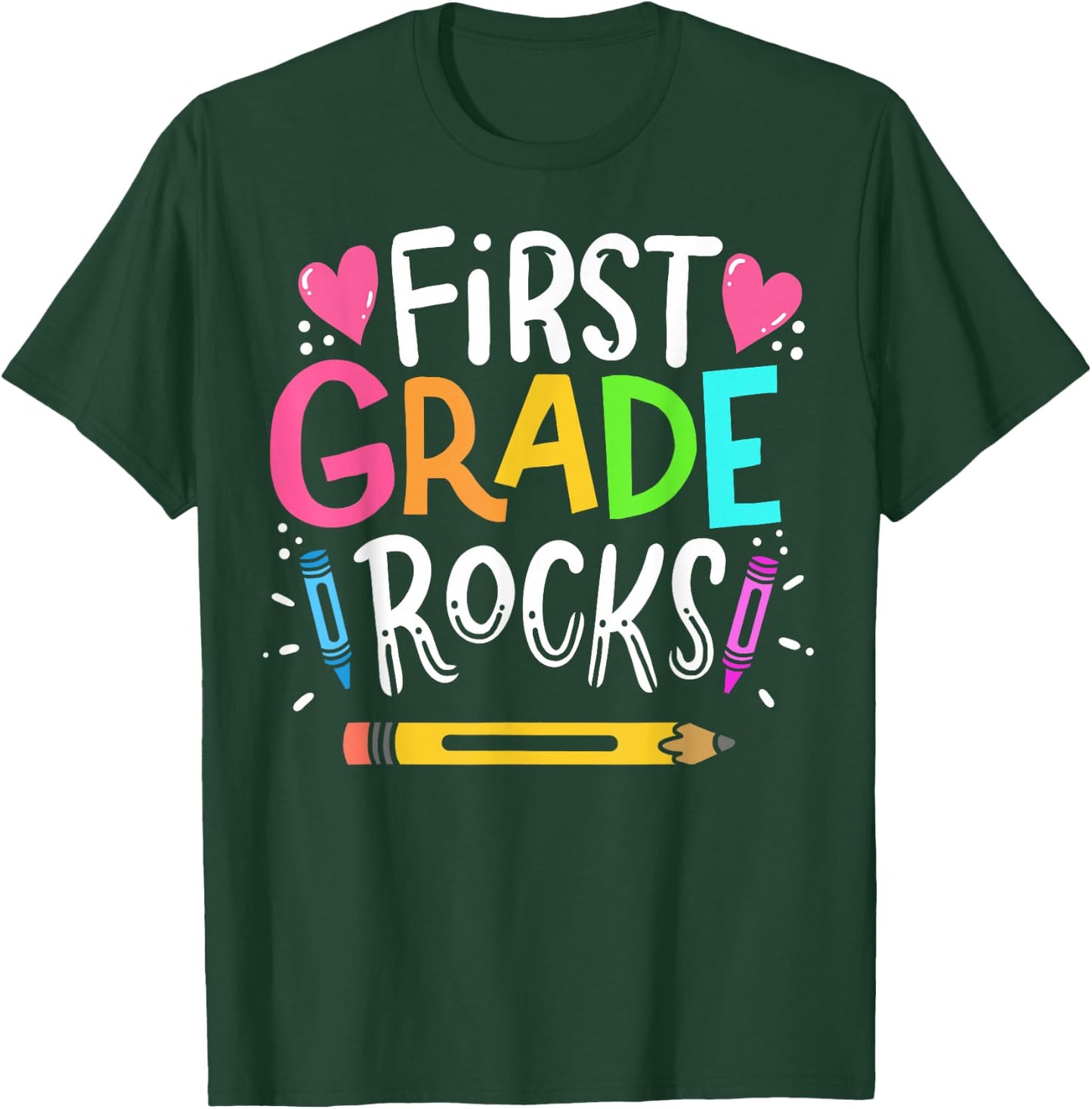1st Grade Teacher T-Shirt - T-Shirt | Forest