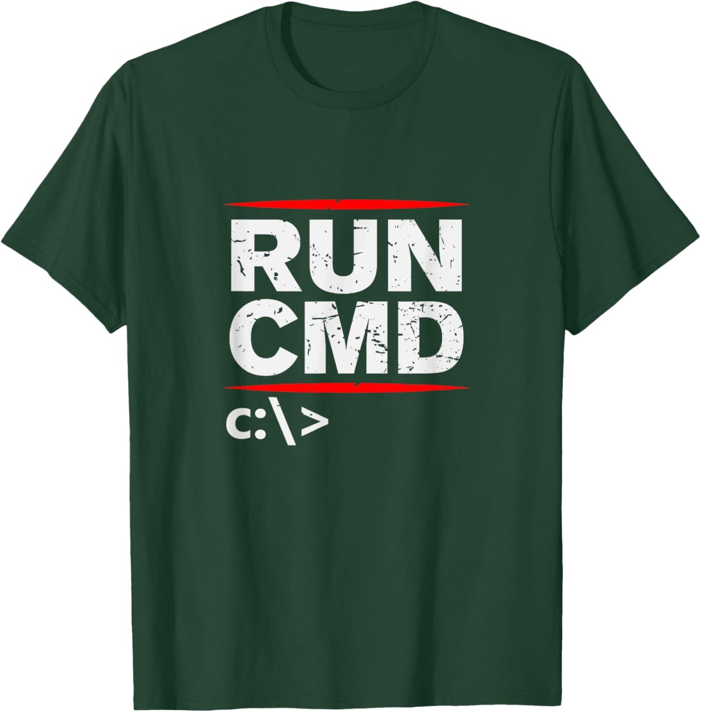 Admins Programmers Run CMD Gift T-Shirt - T-Shirt | Forest