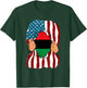 Pan African UNIA Flag Funny Loyal Afro Americans USA Gift T-Shirt - T-Shirt | Forest