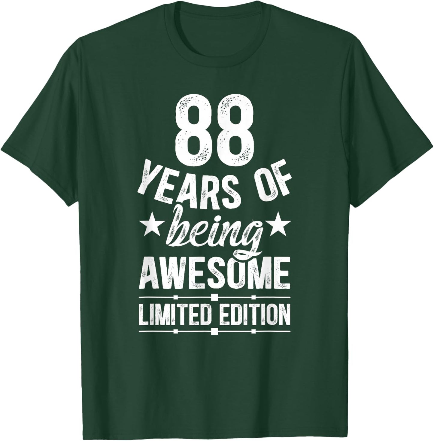 Awesome 88 Year Old 88th Birthday It's My 88th Bday T-Shirt - T-Shirt | Forest