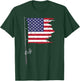 Fishing Rod American Flag Fish 4th Of July Patriot Men Dad T-Shirt - T-Shirt | Forest