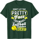 Catcher Softball Lovers Bat Ball Softball Player T-Shirt - T-Shirt | Forest