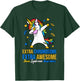 Extra Chromosome Down Syndrome Awareness Awesome Unicorn T21 T-Shirt - T-Shirt | Forest