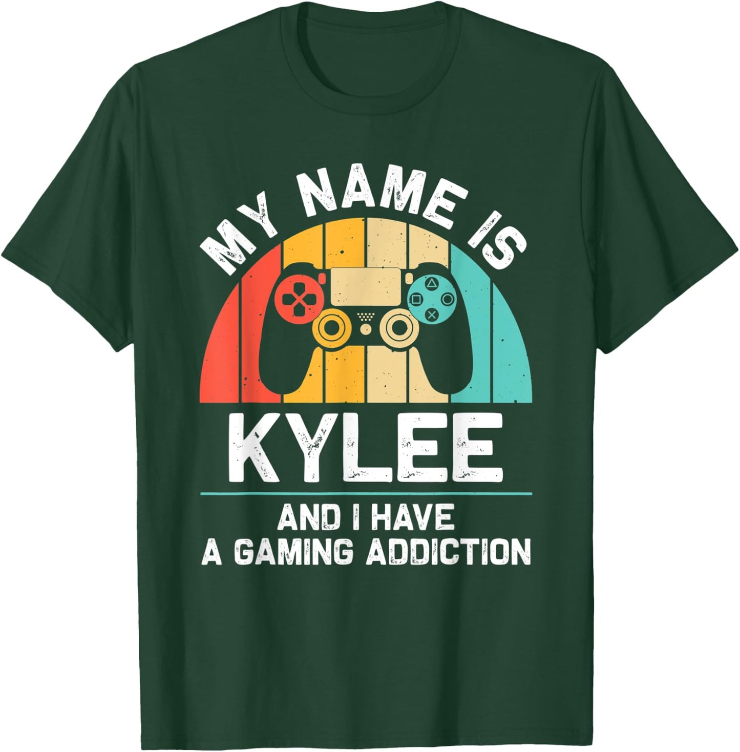 KYLEE Gift Name Personalized Funny Gaming Geek Birthday T-Shirt - T-Shirt | Forest