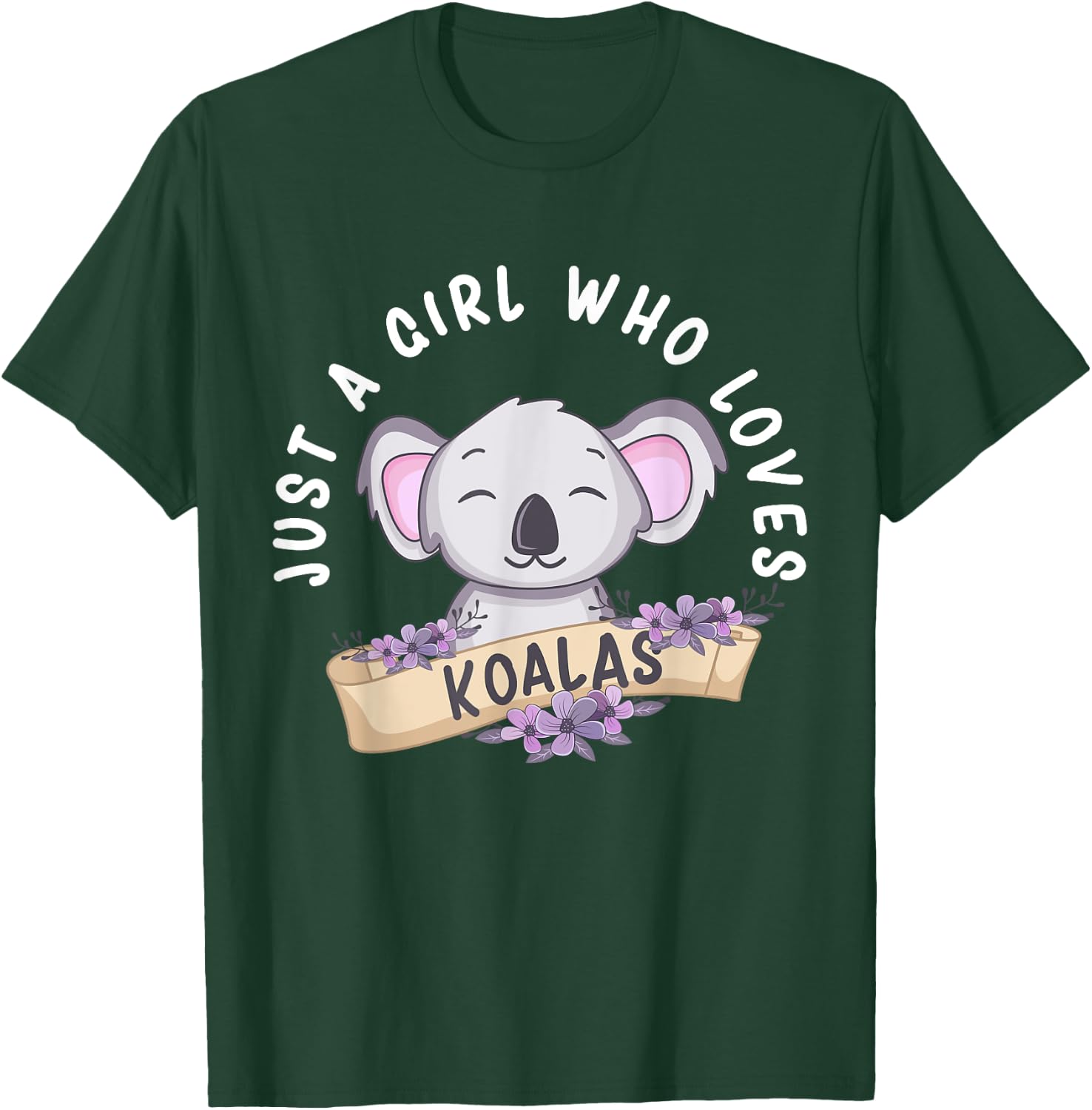 Just A Girl Who Loves Koalas Funny Koala Bear Costume T-Shirt - T-Shirt | Forest