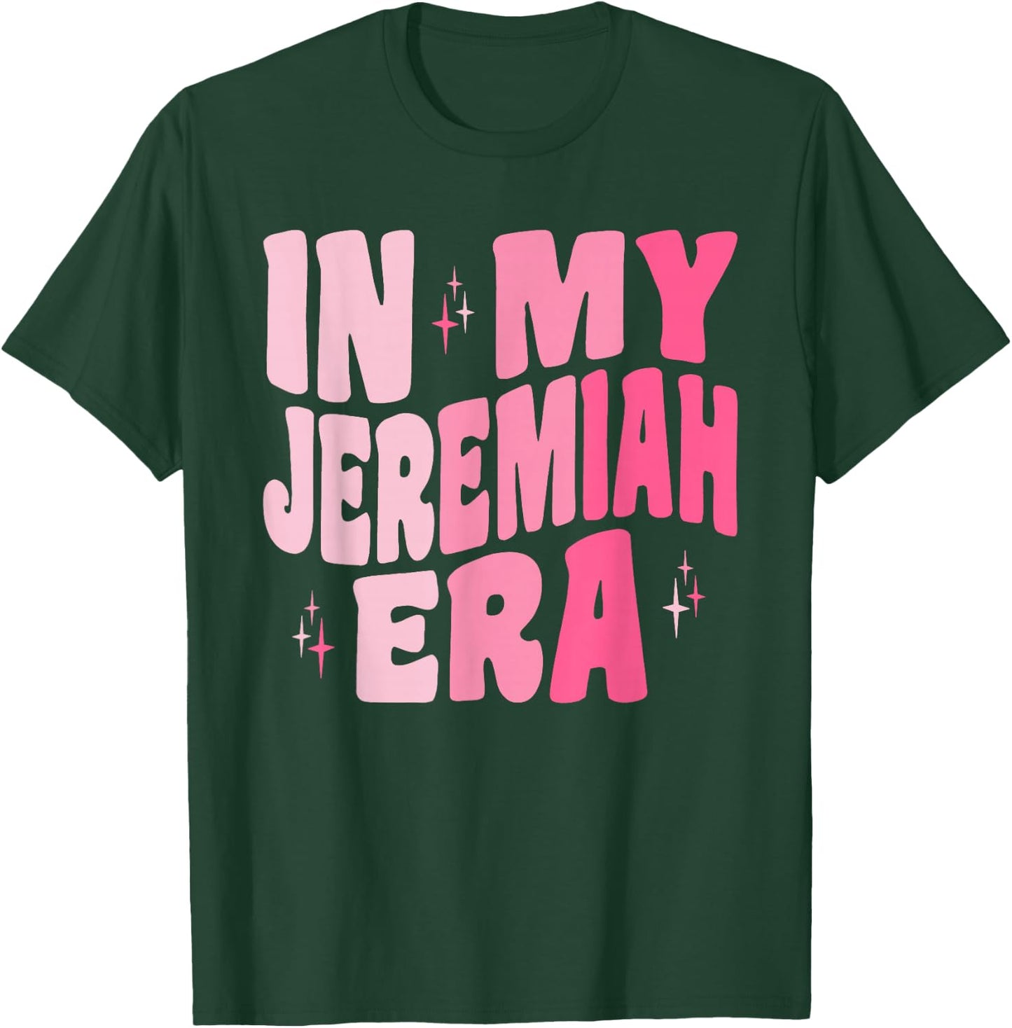 Retro Groovy in My Jeremiah Era Team Jeremiah T-Shirt - T-Shirt | Forest