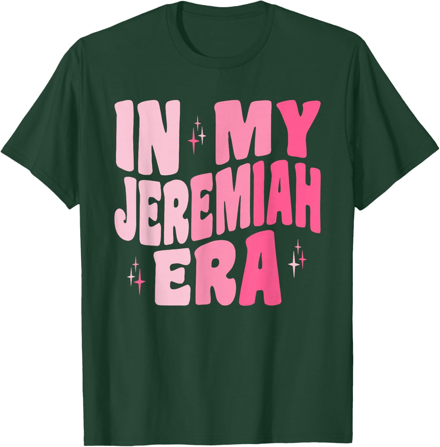 Retro Groovy in My Jeremiah Era Team Jeremiah T-Shirt - T-Shirt | Forest