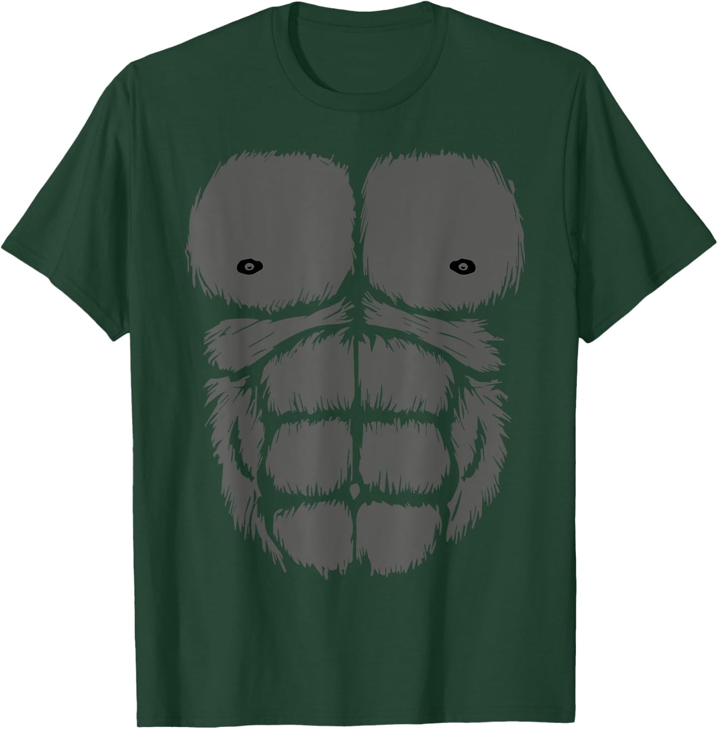Gorilla Monkey Belly Chest Costume Shirt Men DIY Halloween T-Shirt - T-Shirt | Forest