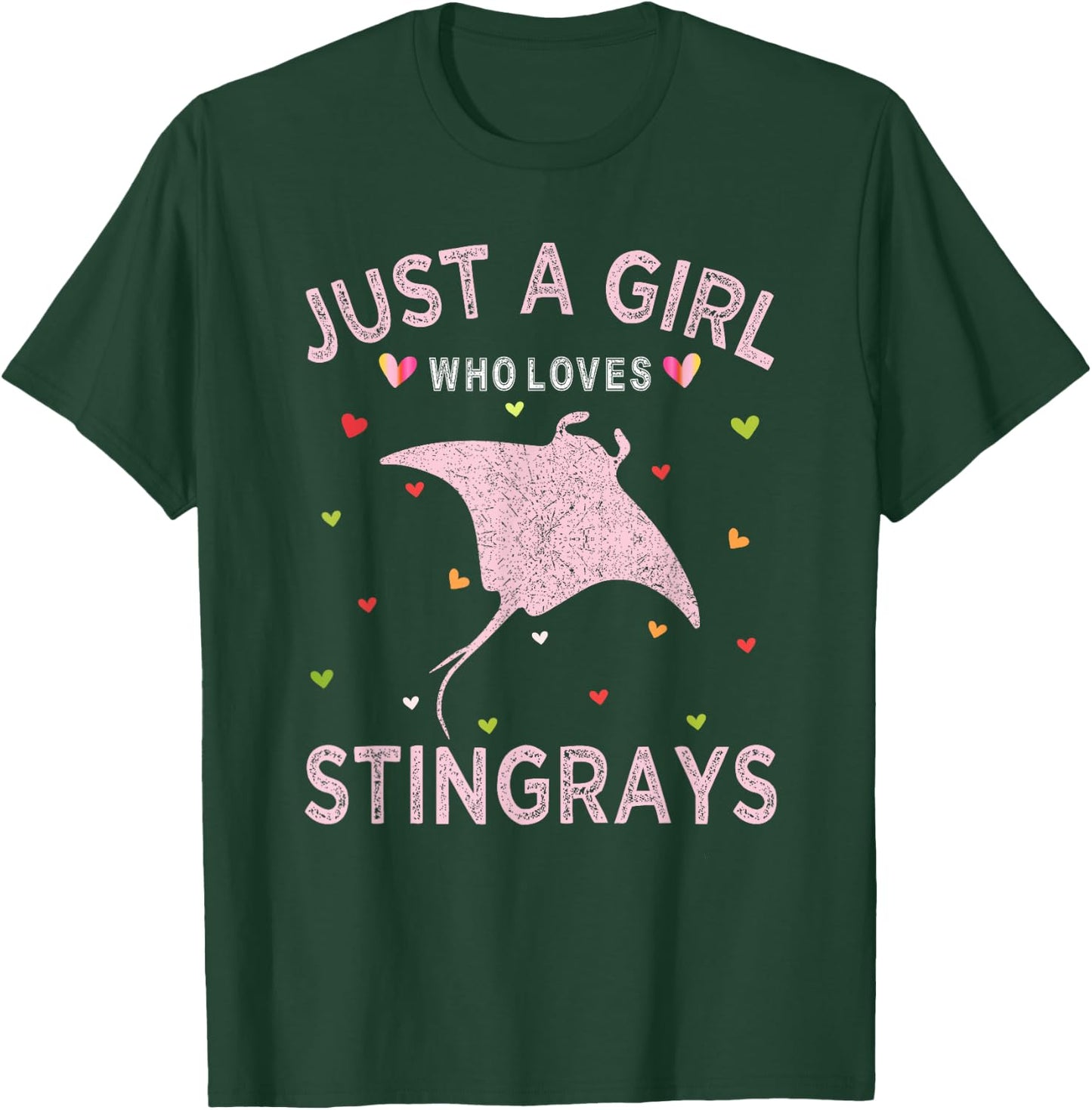 Stingray Lover Women Just A Girl Who Loves Stingrays T-Shirt - T-Shirt | Forest