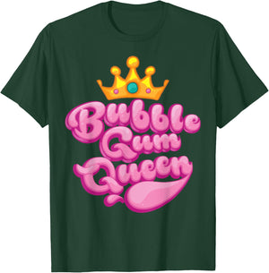 Funny Bubble Gum Queen Gift | Gumball Lovers Girls Women T-Shirt - T-Shirt | Forest
