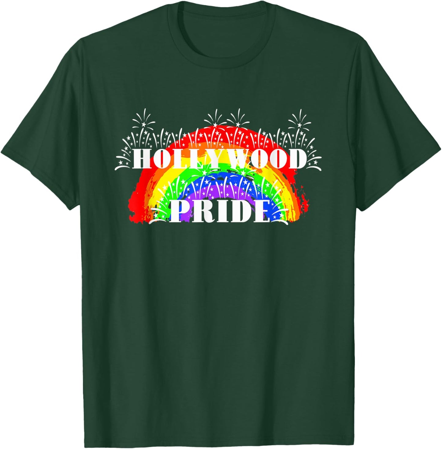 Hollywood Pride Rainbow for Gay Pride T-Shirt - T-Shirt | Forest