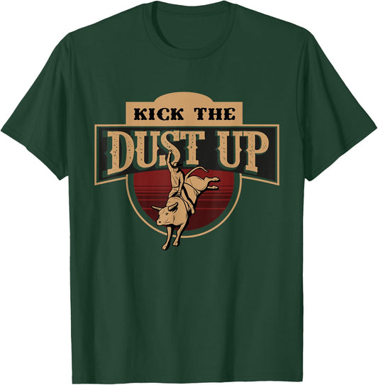 Cowboy and Cowgirl on Rodeo or Farm for kick the dust up T-Shirt - T-Shirt | Forest