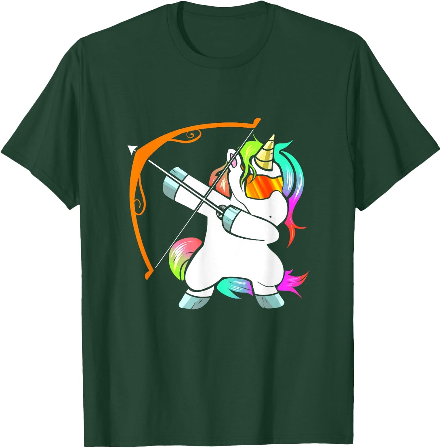 Archery Unicorn for Kids Archer with Bow and Arrow Kid T-Shirt - T-Shirt | Forest
