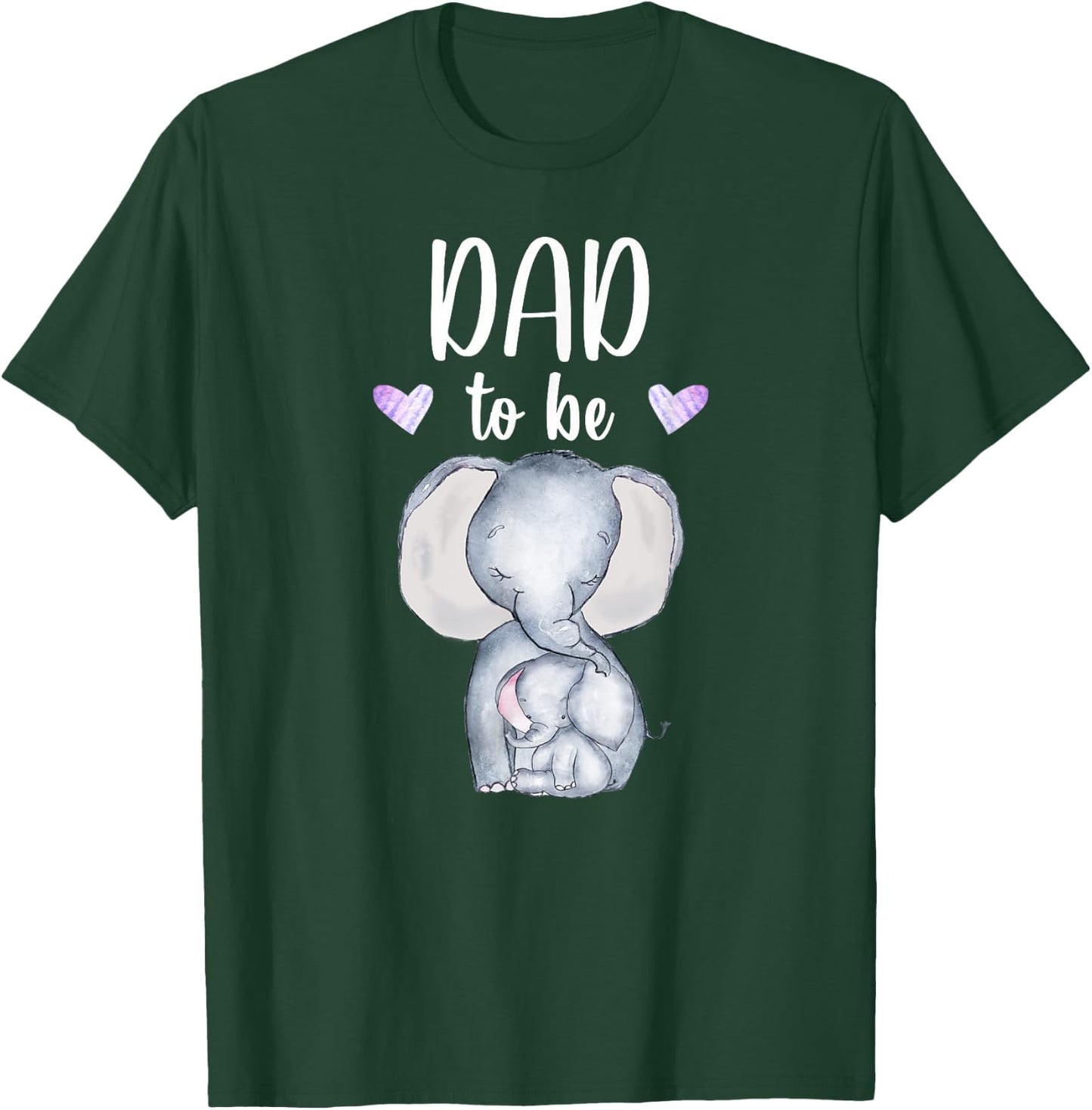 Dad To Be Elephant Baby Shower Future Dad T-Shirt - T-Shirt | Forest