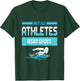 Not All Athletes Wear Shoes I Swimming Water T-Shirt - T-Shirt | Forest