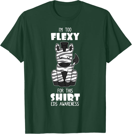 Zebra Ehlers Danlos Syndrome Fighter Black And White Gift T-Shirt - T-Shirt | Forest