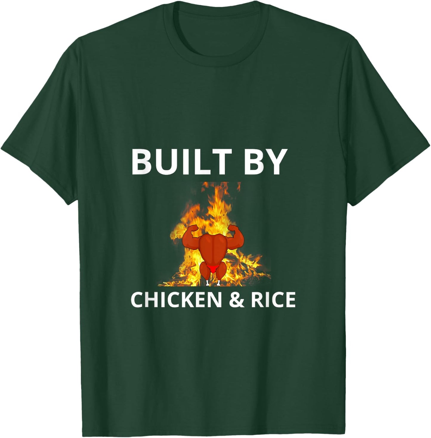 Chicken and rice gymbro T-Shirt - T-Shirt | Forest