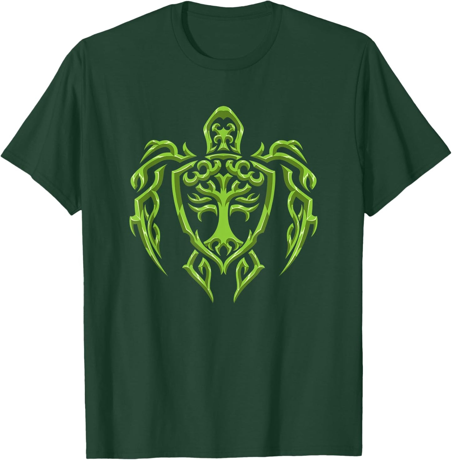 Maori Turtle - Earth Symbol - Tribal Tattoo For Divers T-Shirt - T-Shirt | Forest