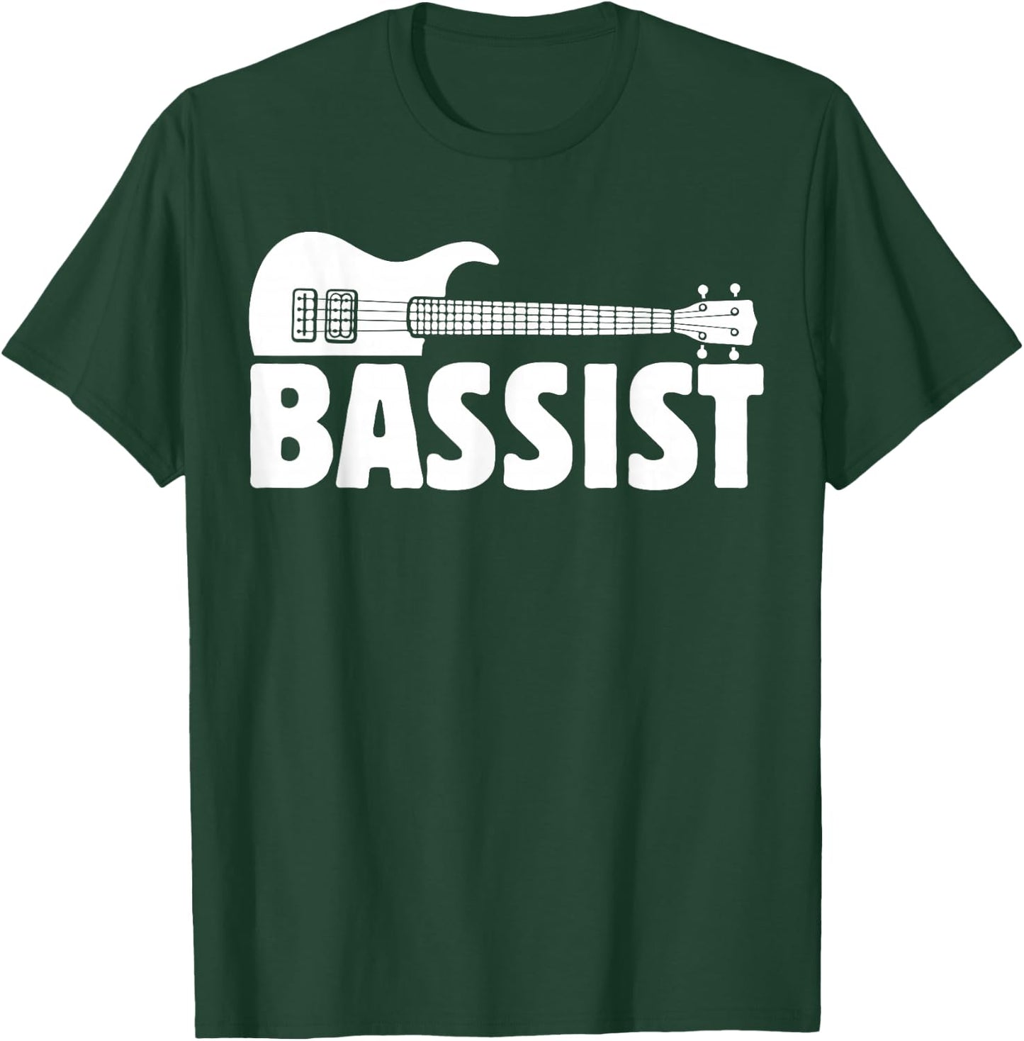 Cool Bassist Funny Bass Guitar Player Guitarist Music Outfit T-Shirt - T-Shirt | Forest