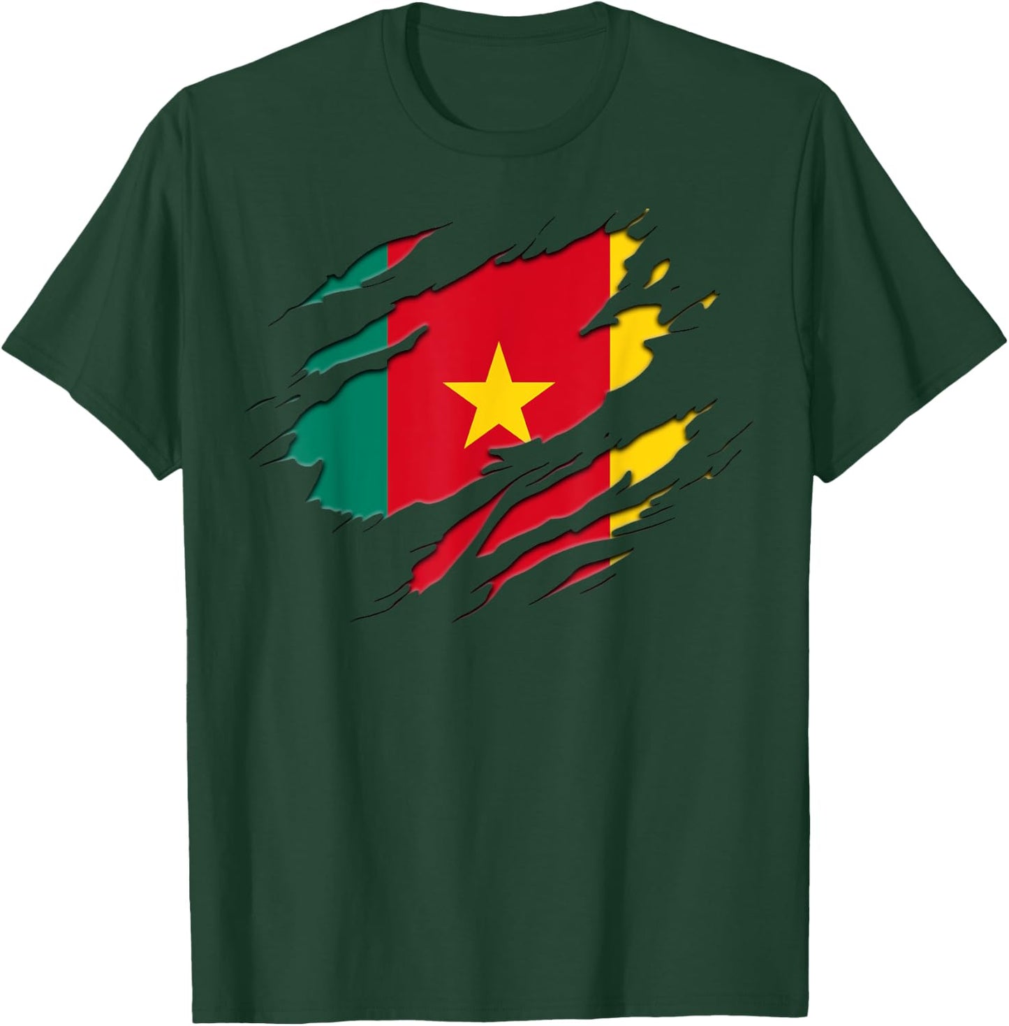 Cameroon Flag T-Shirt - T-Shirt | Forest