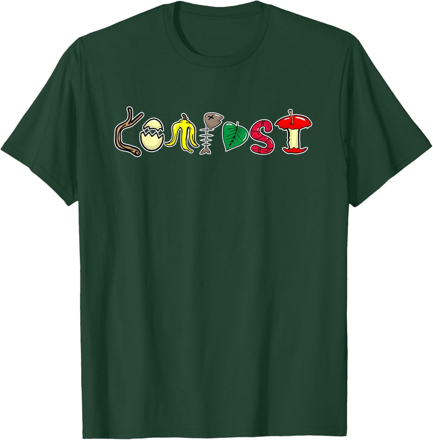 Composting Recycling Earth Day Compost Recycle T-Shirt - T-Shirt | Forest