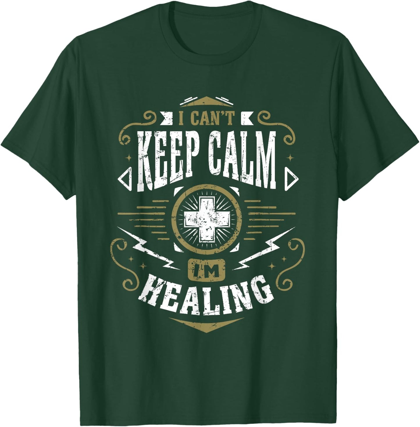 Wow Healer I Can't Keep Calm I'm Healing Gaming T-Shirt - T-Shirt | Forest