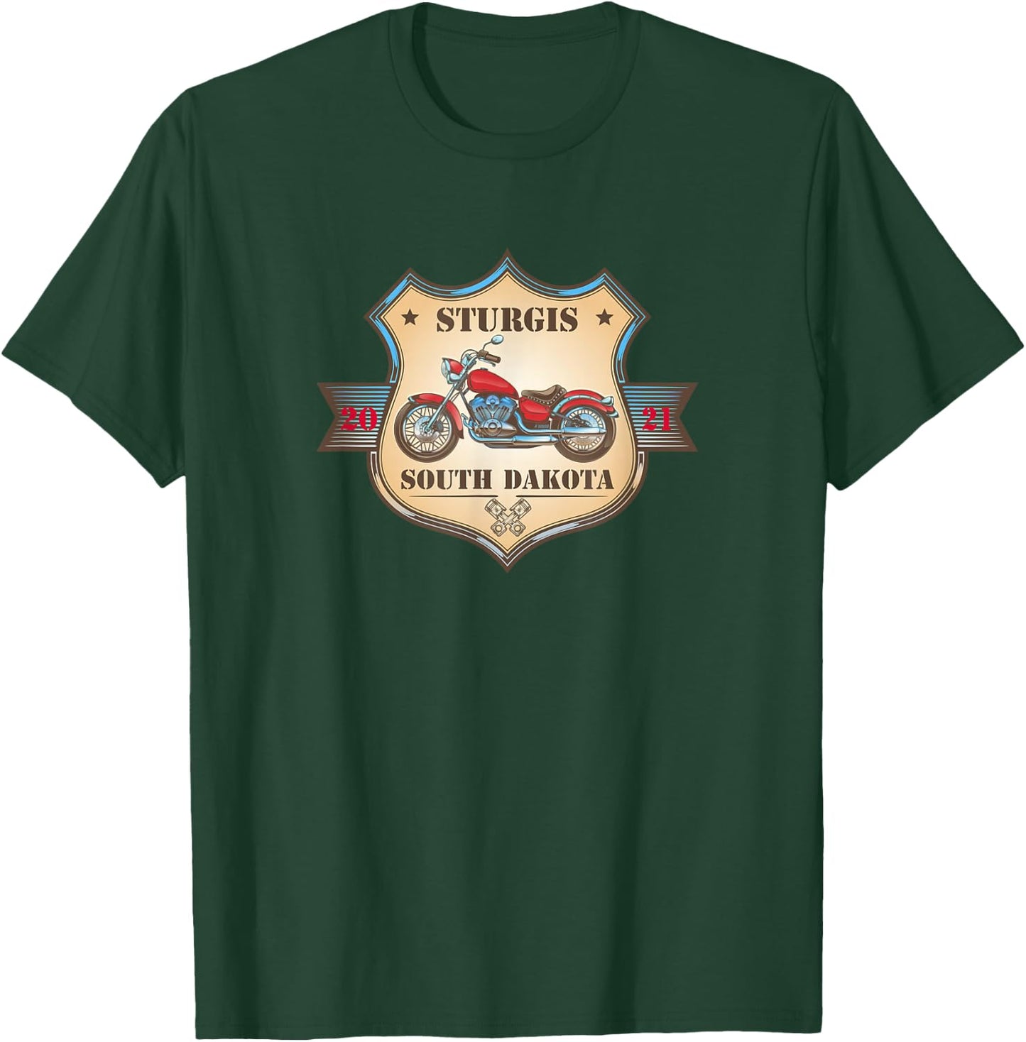 Bike Week Sturgis South Dakota Rally 2021 T-Shirt - T-Shirt | Forest