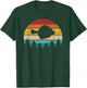 Flounder Fishing Vintage Retro T-Shirt - T-Shirt | Forest