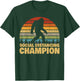 Social Distancing Champion Trendy Meme Funny Bigfoot T-Shirt - T-Shirt | Forest