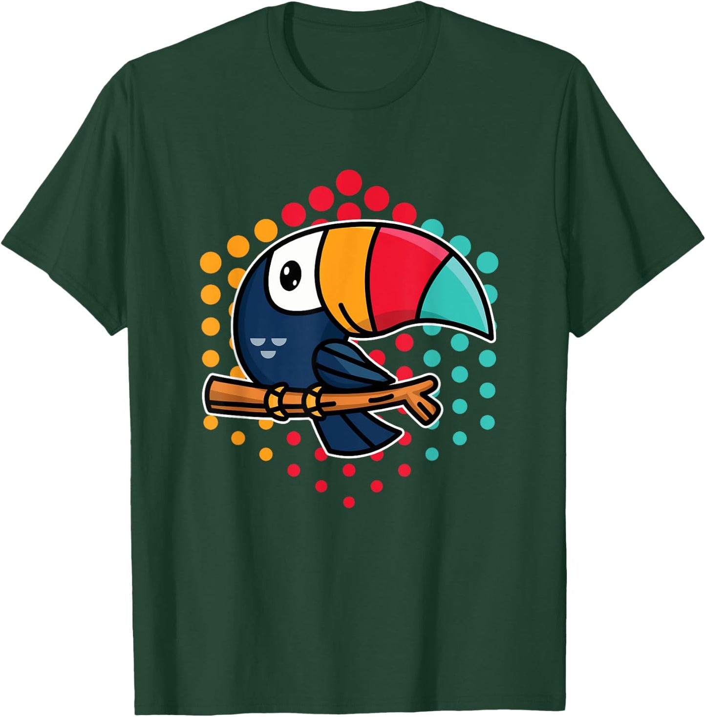 Tropical Bird Cute Toucan T-Shirt - T-Shirt | Forest
