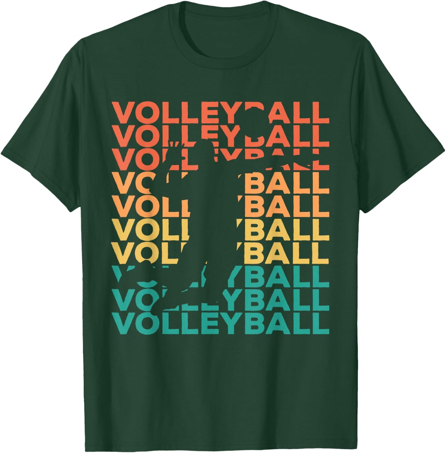 Retro Vintage Volleyball Gift Volleyball Players T-Shirt - T-Shirt | Forest