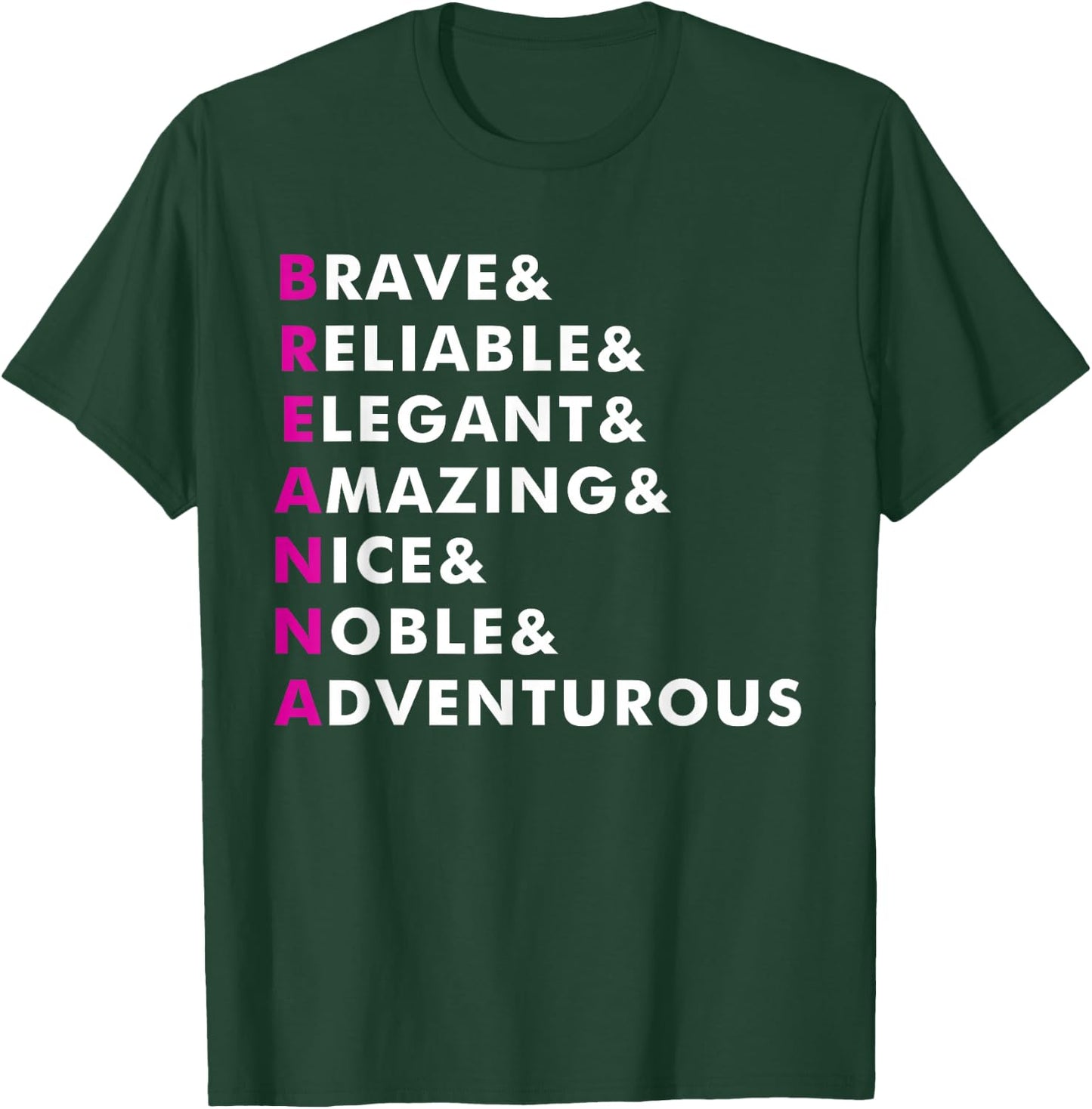 Breanna Name Shirt Personalized Gift T-Shirt - T-Shirt | Forest
