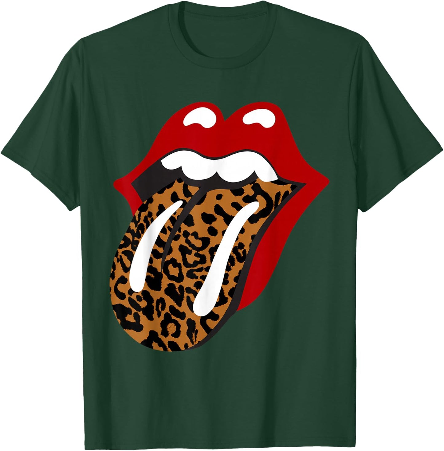 Rolling Stones Classic Leopard Tongue T-Shirt - T-Shirt | Forest