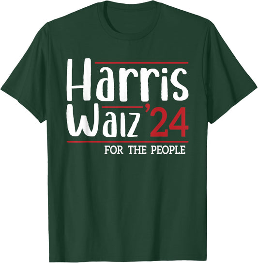 Harris Walz 2024 Harris Waltz 2024 T-Shirt - T-Shirt | Forest