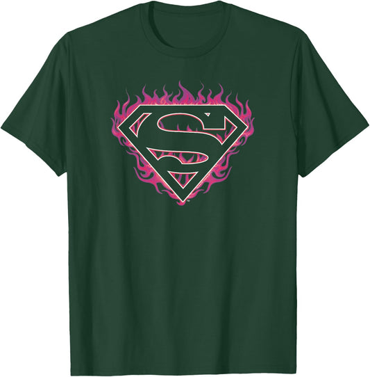 Superman Fuchsia Flames T-Shirt - T-Shirt | Forest