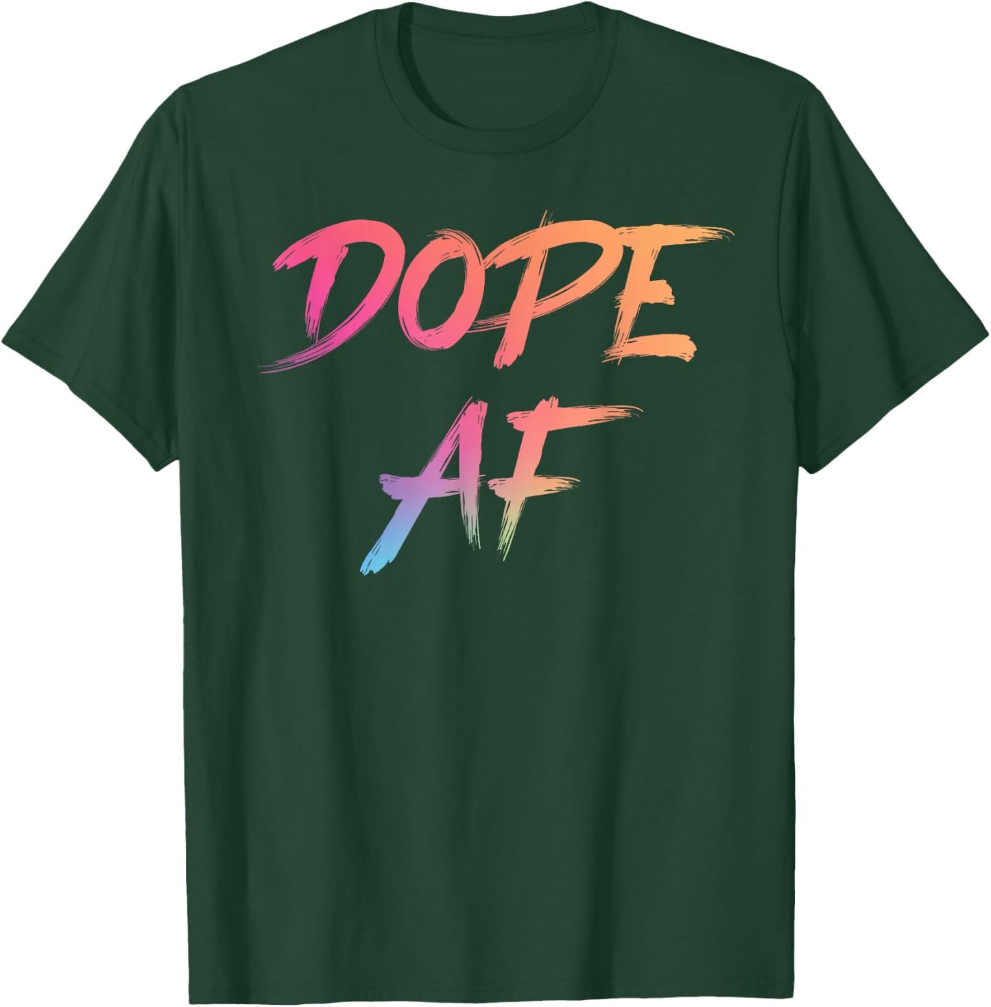 Dope AF Urban Streetwear Respect The Drip Dope AF T-Shirt - T-Shirt | Forest